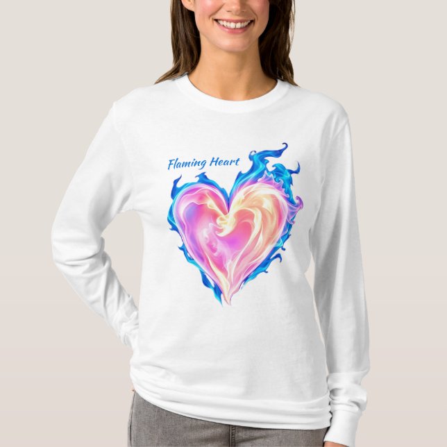 Flaming Heart T-Shirt (Front)
