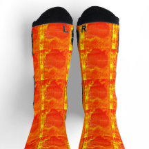 Flaming Heart Valentine's socks