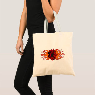 Flaming Horse Tote Bag