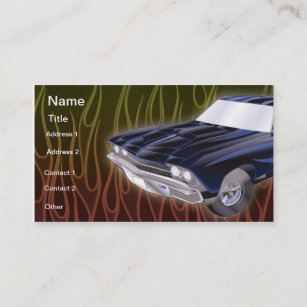 Flaming Hot Autobody Business Card Template
