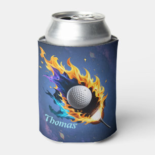 Flaming Intensity: The golf ball in action. Can Cooler