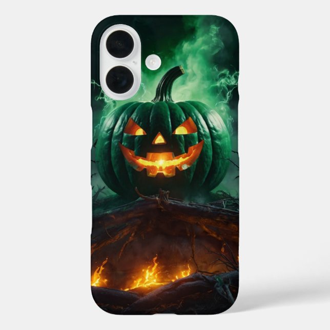 Flaming Jack-o’-Lantern Case-Mate iPhone Case (Back)