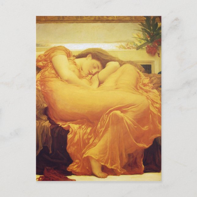 Flaming June by Frederic Leighton Postcard (Front)
