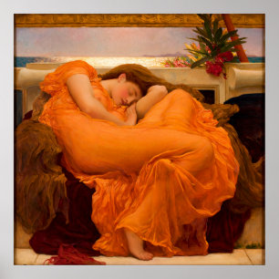 Flaming June by Frederic Leighton Poster