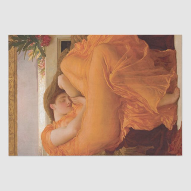 Flaming June by Frederic Leighton Tissue Paper (Front)
