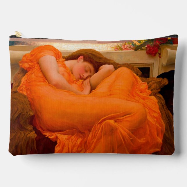 Flaming June by Lord Frederic Leighton Accessory Pouch (Front)