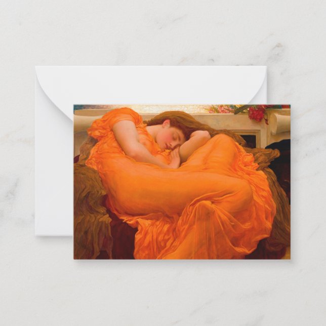 Flaming June by Lord Frederic Leighton Card (Front)