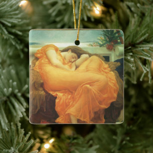 Flaming June by Lord Frederic Leighton Ceramic Tree Decoration