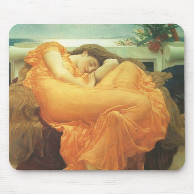 Flaming June by Lord Frederic Leighton Mouse Pad (Front)