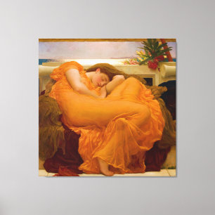 Flaming June by Sir Frederic Leighton Canvas Print
