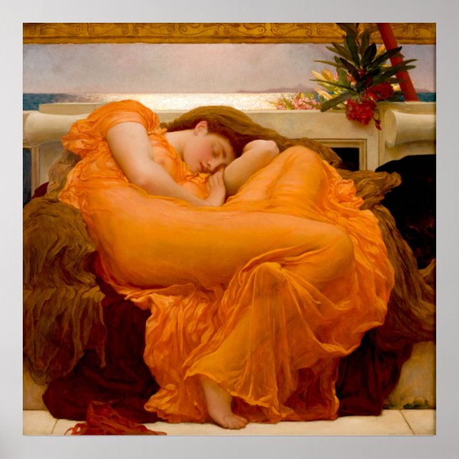 Flaming June by Sir Frederic Leighton Poster (Front)