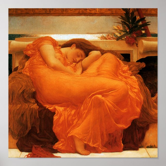 Flaming June Frederic Leighton Fine Art Poster (Front)