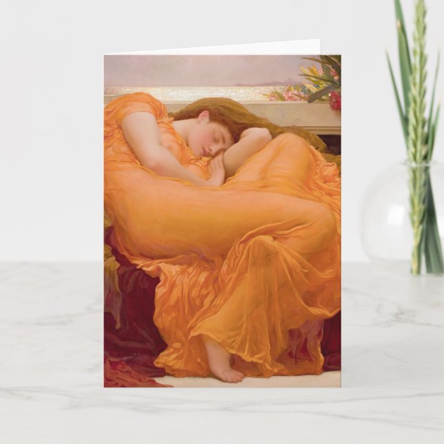 Flaming June Vintage Art Card (Front)