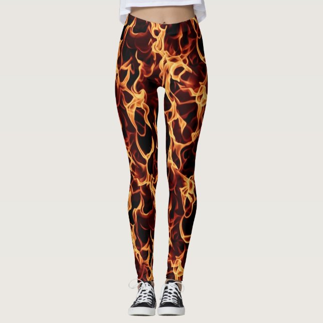 Flaming Leggings for that hard workout (Front)