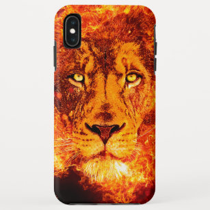 Flaming Lion Face Case-Mate iPhone Case