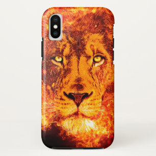 Flaming Lion of Judah Red Orange Case-Mate iPhone Case