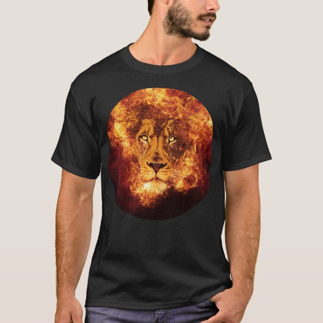 Flaming Lion of Judah T-Shirt (Front)