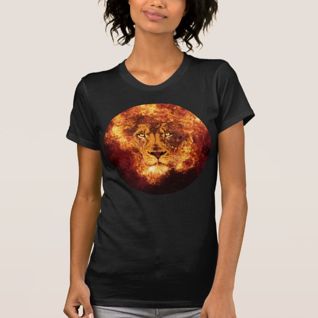 Flaming Lion of Judah T-Shirt (Front)