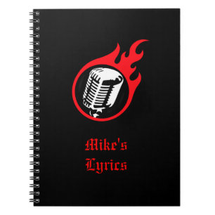 Flaming Mic Notebook