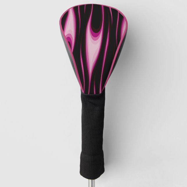Flaming Pink Golf Head Cover (Front)