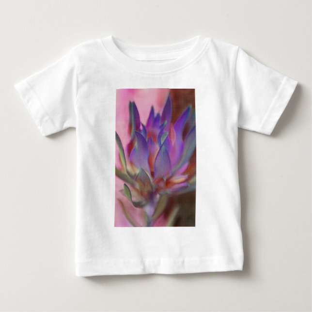 Flaming Protea in Pink and Purple Baby T-Shirt (Front)