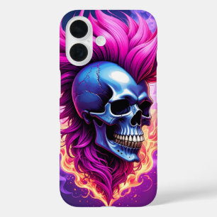Flaming Punk Skull iPhone / iPad case