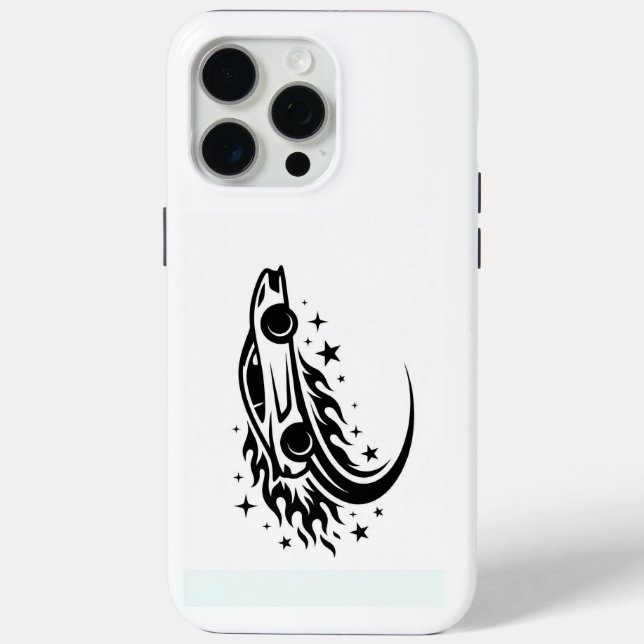 Flaming Racer Silhouette  Case-Mate iPhone Case (Back)