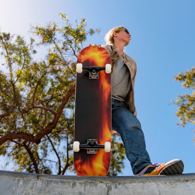 Flaming Skateboard (Outdoor 1)