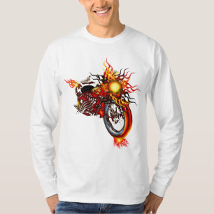 Flaming Skull Chopper Sweater
