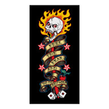 Flaming Skull Feel the Fear