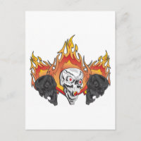 Flaming Skulls