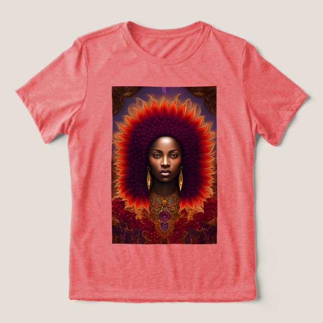 Flaming Spirit Tri-Blend Shirt (Design Front)