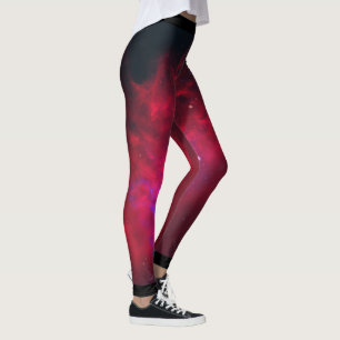 Flaming Star Nebula Leggings