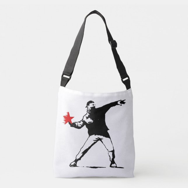 Flaming Star Rebel Street Art Bag (Front)