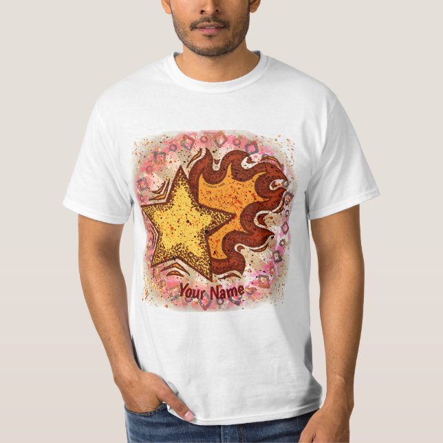 Flaming Star  T-Shirt (Front)