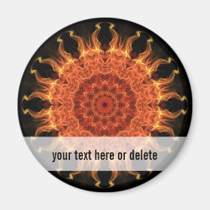 Flaming Sun Magnet