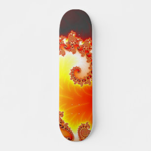 Flaming Tentacle - Fractal Art Skateboard