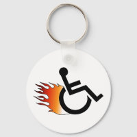 Flaming Wheelchair