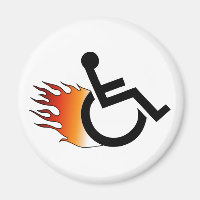Flaming Wheelchair