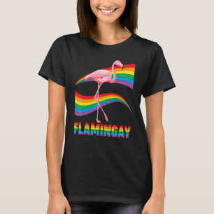 Flamingay Gay Flamingo Lgbt Pride Lesbian Proud Lg T-Shirt