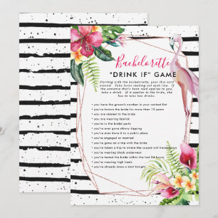 Flamingle Bachelorette Party Game Drink If Invitation