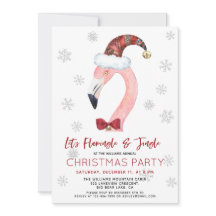 Flamingle & Jingle Santa Flamingo Christmas Party