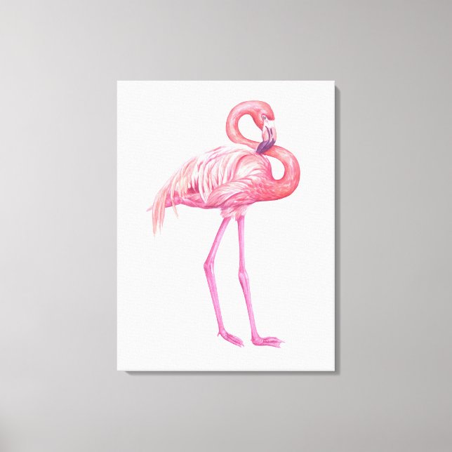 Flamingo 2 canvas print (Front)