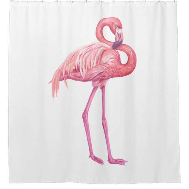 Flamingo 2 shower curtain (Front)