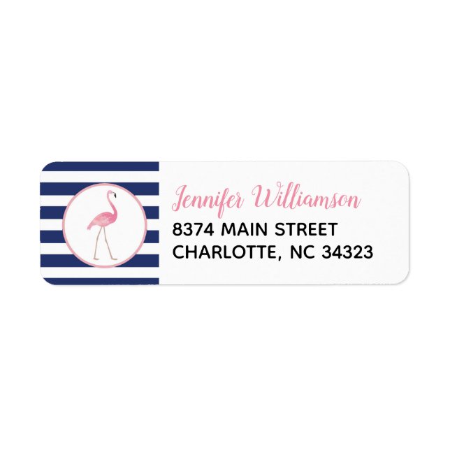Flamingo Address Labels (Front)