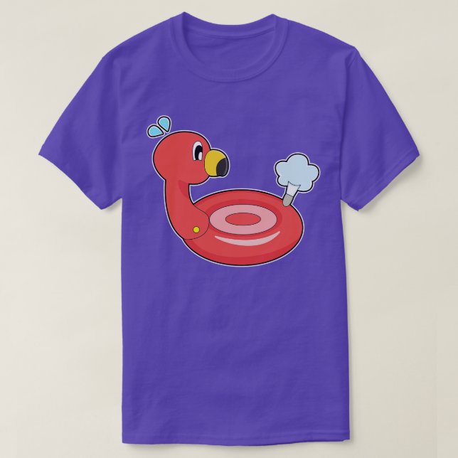 Flamingo Air Mattress  T-Shirt (Design Front)
