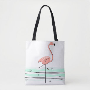 Flamingo all over tote bag
