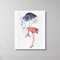 Flamingo and Parasol