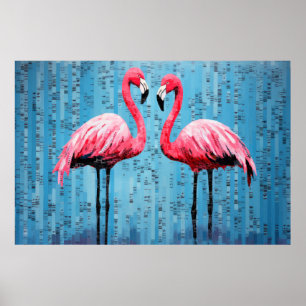 Flamingo Animal Bird Art Decor Paint
