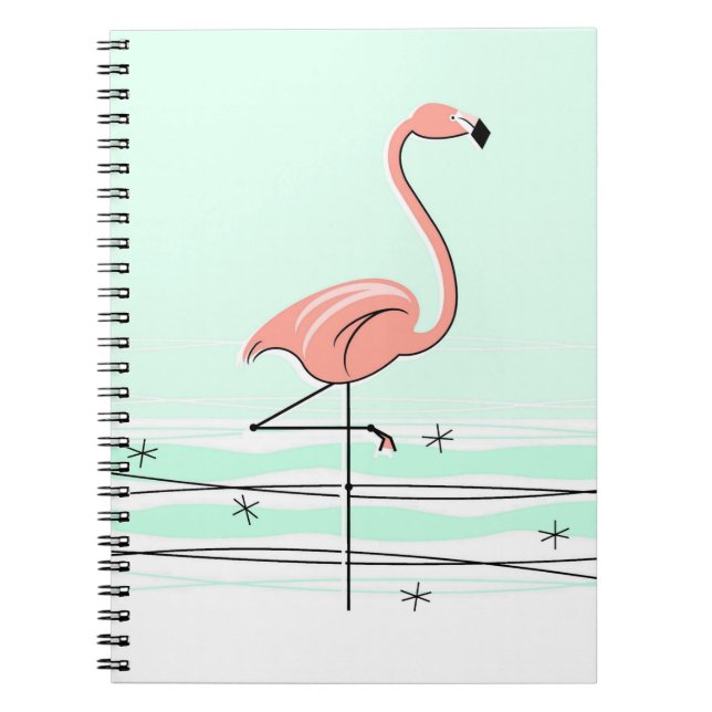 Flamingo Aqua notebook (Front)